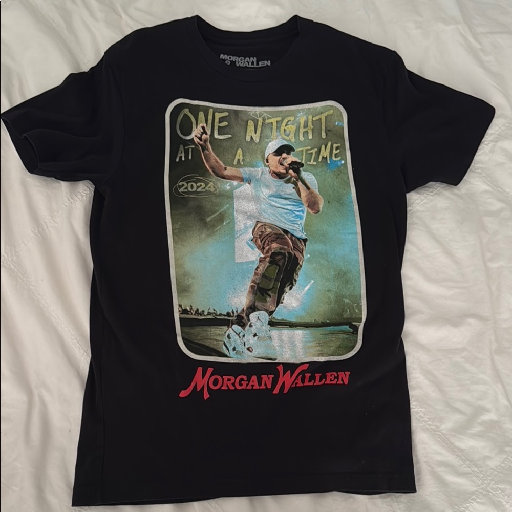 Morgan Wallen Black Graphic Tee Unisex Small